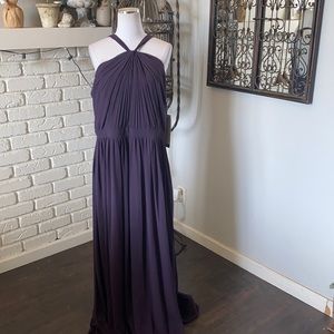Bill Levkoff Halter Dress, Style 7025 COLOR PLUM229 BRIDESMAIDS DRESS WEDDING 18